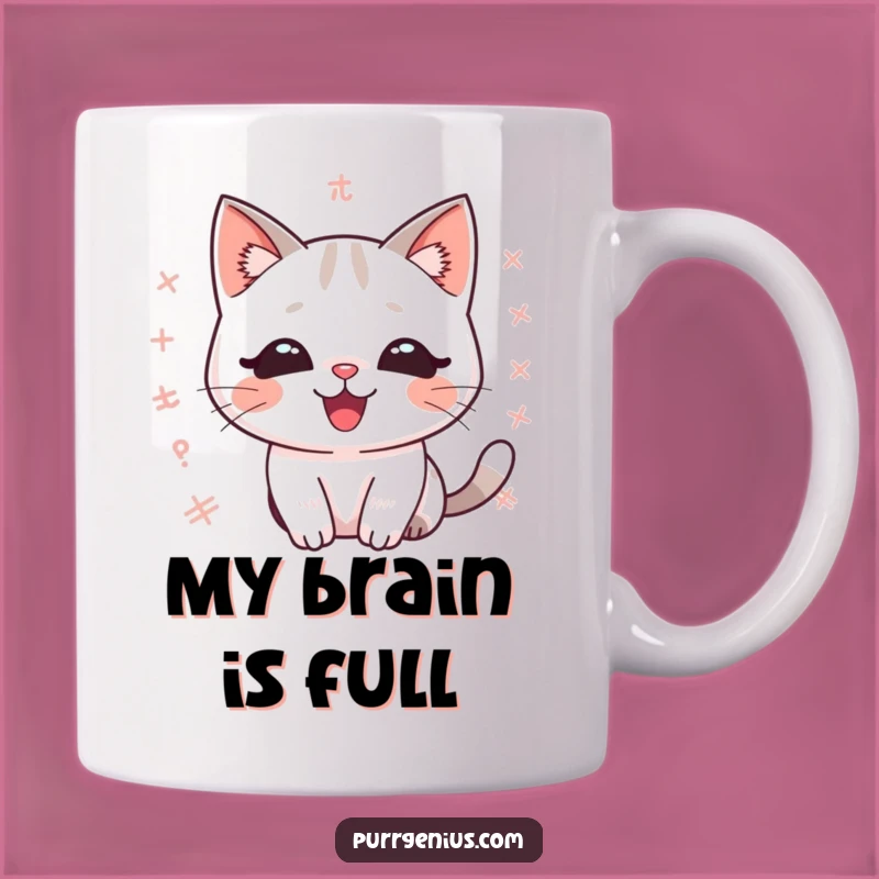 Funny Kawaii Math Cat Mug: A Delightful Equation-Loving Feline Gift for Nerds