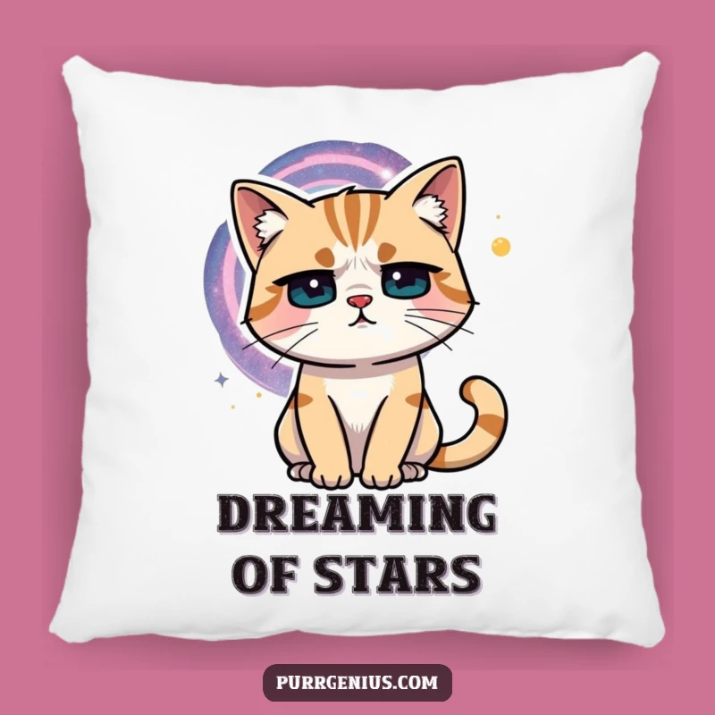 Funny Cosmic Cat Pillow: Snuggle Up with the Universe and This Hilarious Feline