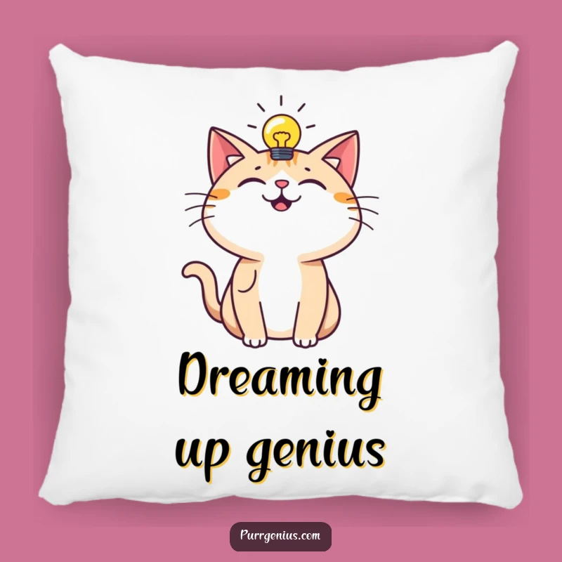 Funny Accent Pillow: Inspired Cat Comfort, Cozy & Humorous Decor