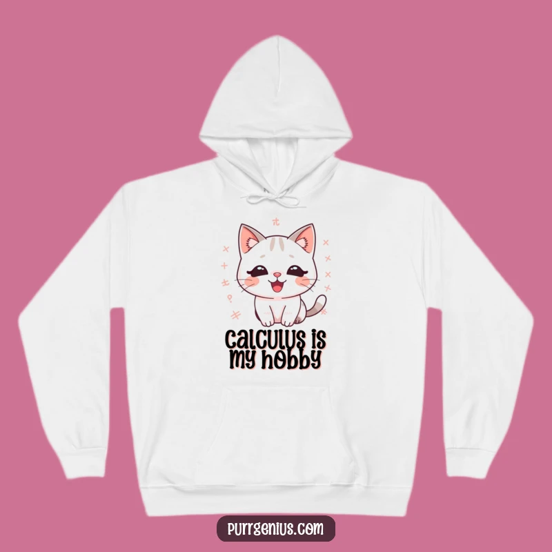 Funny Kawaii Math Cat Hoodie: Cozy Up with Equations and Cute Feline Delight
