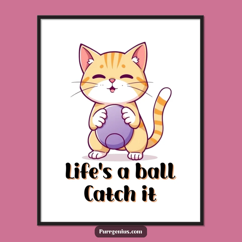 Free Printable Funny Cat Wall Art: Clever Trickster Cat Humorous Downloadable Art