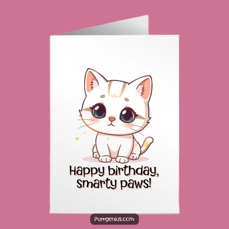 Free Printable Birthday Card: Formula Cat Curiosity, Perfect Downloadable Gift!