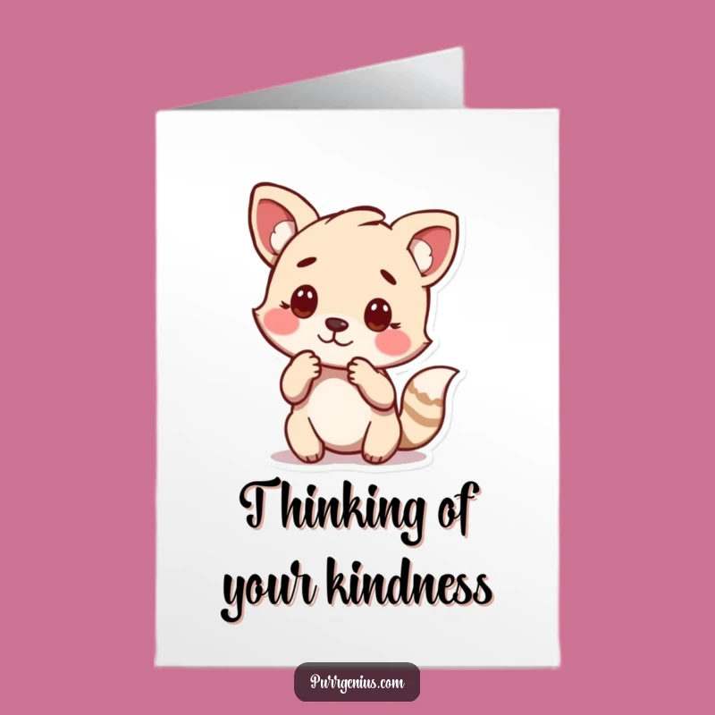 Free Printable Thank You Card: Thoughtful Animal Gratitude Downloadable