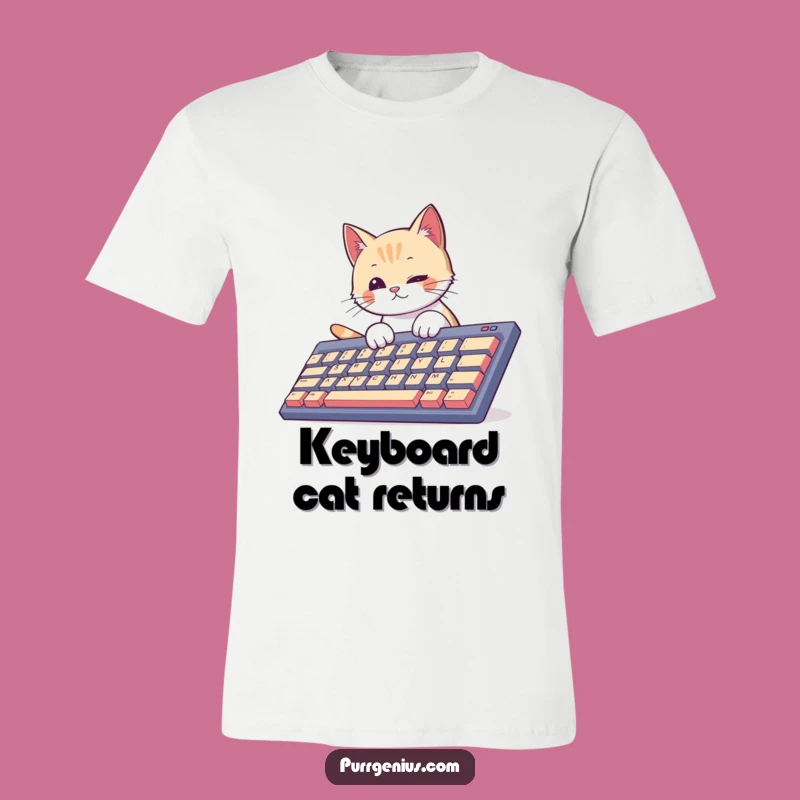 Funny Cat Typist T-Shirt: Unleash Your Inner Keyboard Warrior with This Hilarious Tee