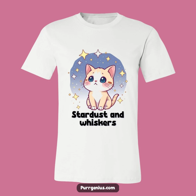 Funny Kawaii Cosmic Cat T-Shirt: Wear Your Wonder, Explore the Starry Universe